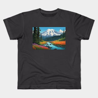 Mt. Rainier National Park Kids T-Shirt